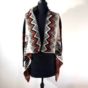 Doe & Rae Aztec Print Cardigan Sweater